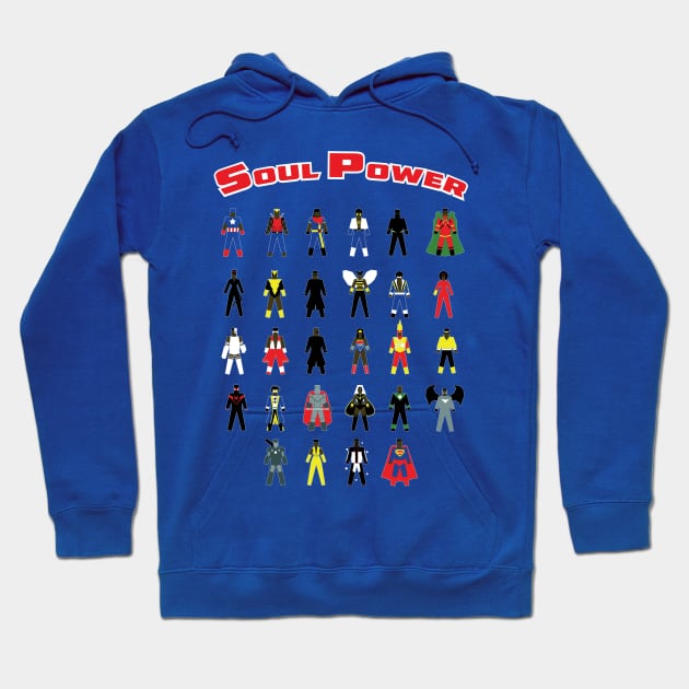 Soul Power-Heroes United Hoodie by BlackActionTeesOnDemand